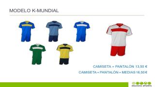 Catálogo Equipaciones K- 2023-2024